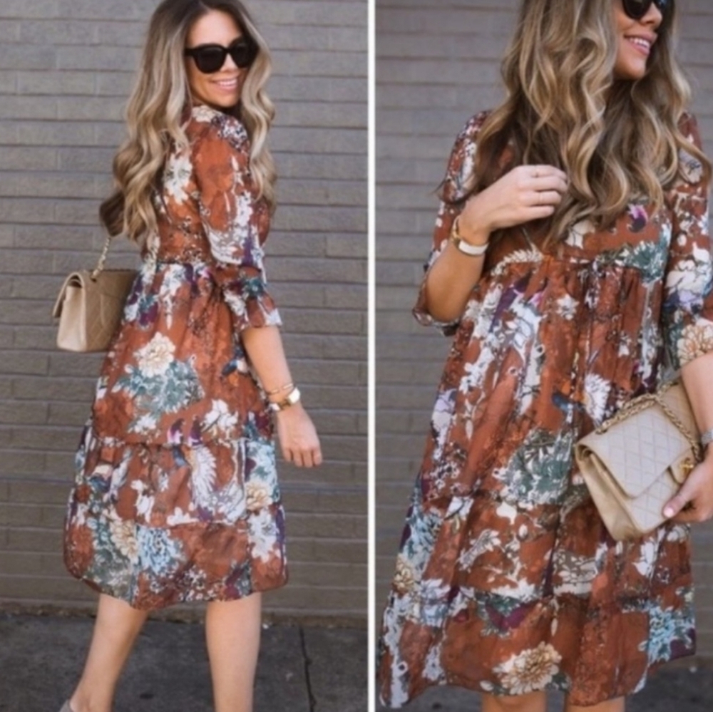 ANTHRO | $148 Hemant & Nandita Zeri Peasant Dress - Picture 4 of 8